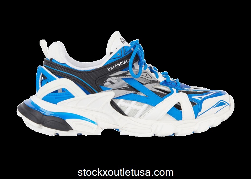 Outlet Balenciaga Track 2.0 Blue White 568614W3AE24191