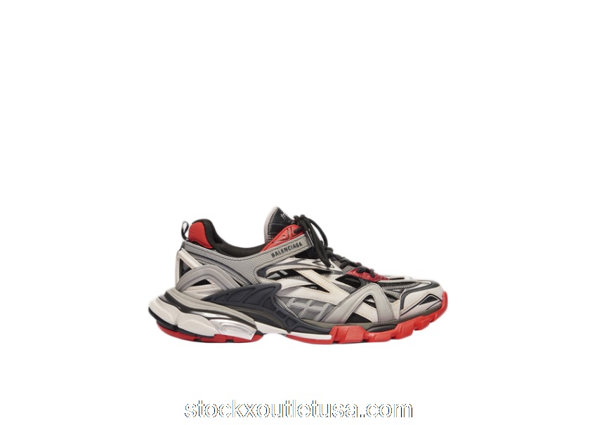 Outlet Balenciaga Track.2 Black Grey Red 568614W2GN36508