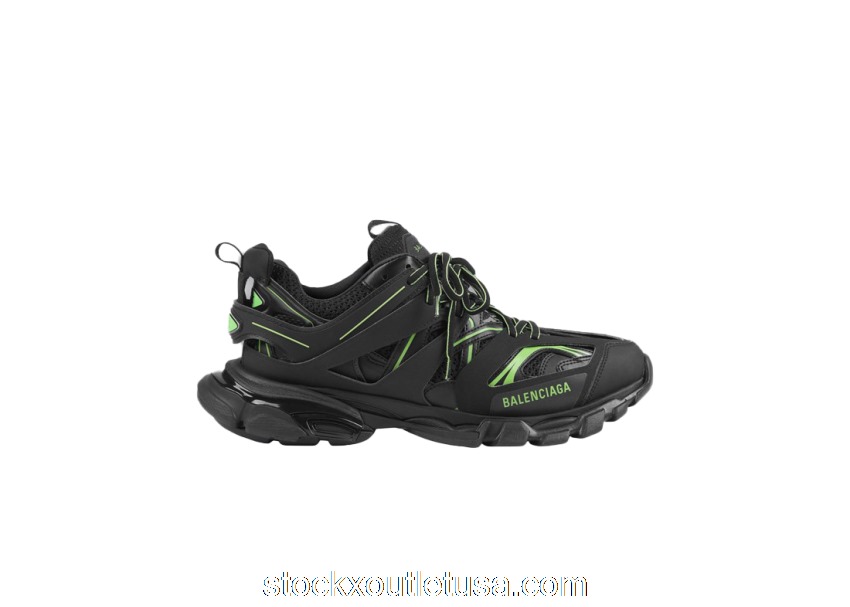 Outlet Balenciaga Track Black Green 542023W3AC21035