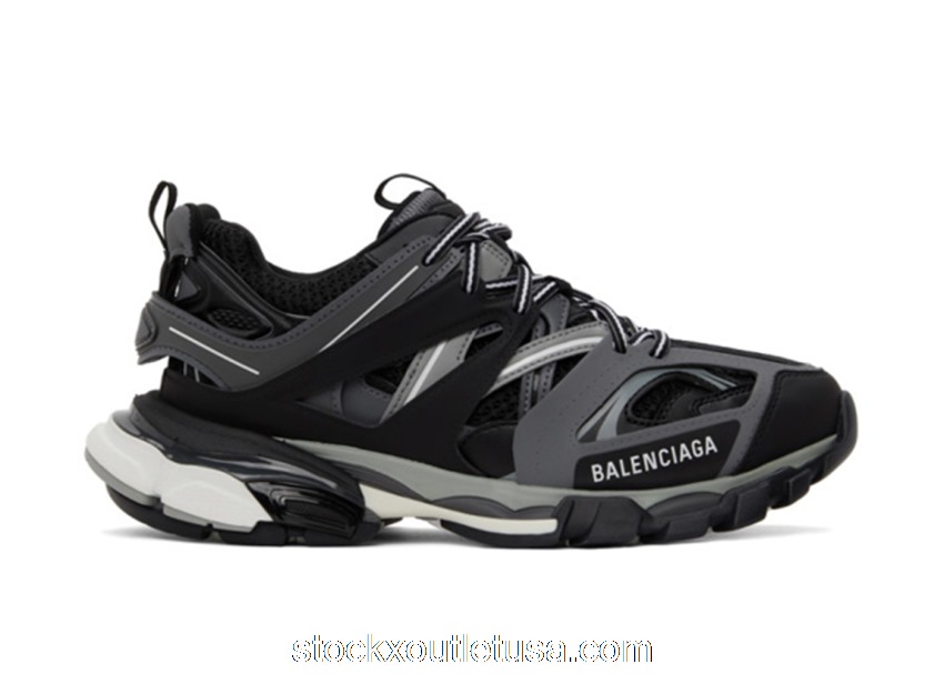 Outlet Balenciaga Track Black Grey 2021 542023W3AD11819