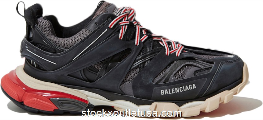 Outlet Balenciaga Track Black Grey Red 542023W1GB61002