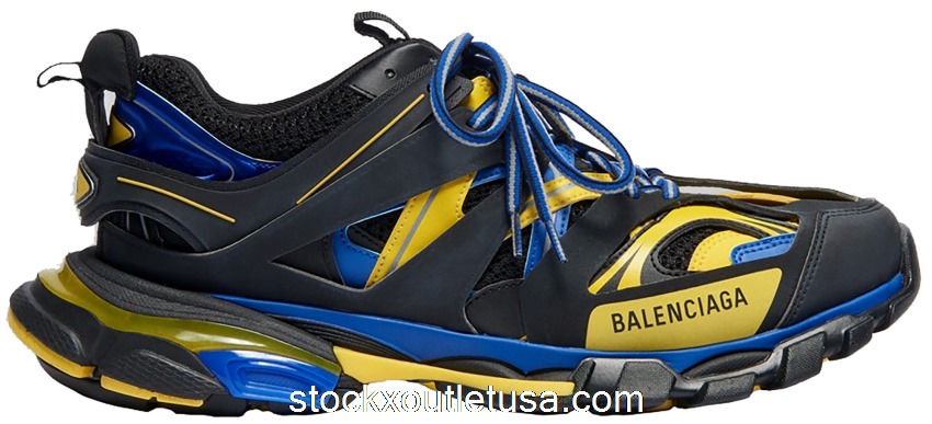 Outlet Balenciaga Track Black Yellow Blue 542023W1GC11080