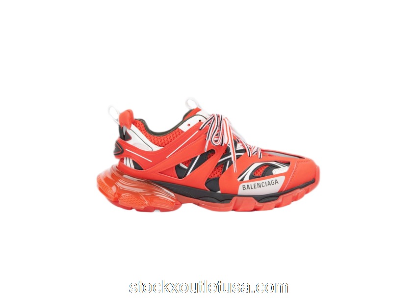Outlet Balenciaga Track Clear Sole Red 647742W3BZ16591