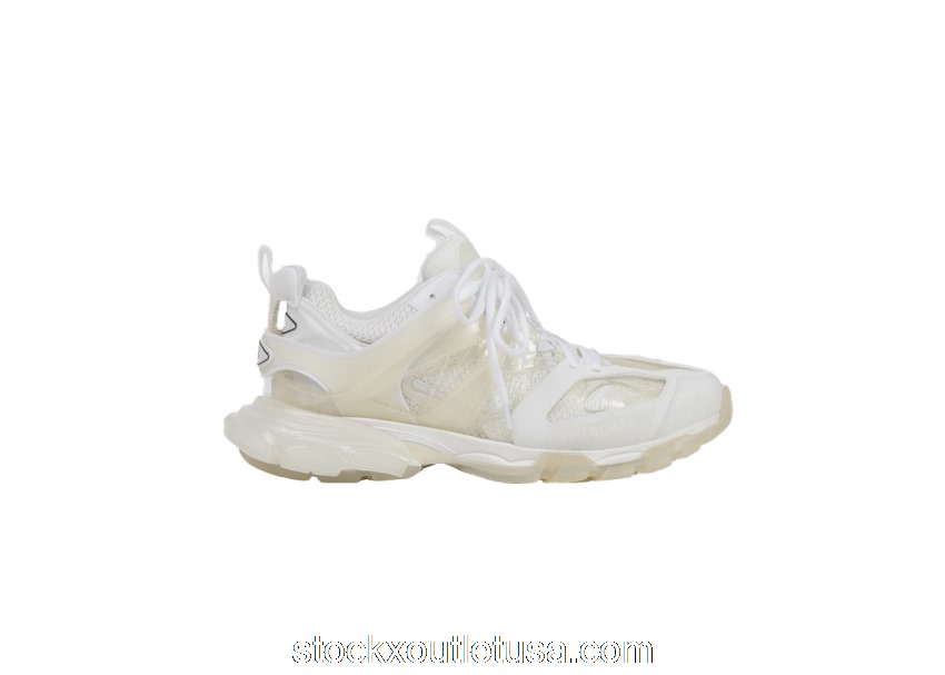 Outlet Balenciaga Track Clear Sole White 647742W3BM19000
