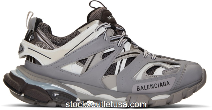 Outlet Balenciaga Track Grey White (W) 555032 W1GB7