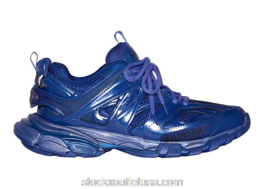 Outlet Balenciaga Track Metallic Indigo 542023W2FS84000