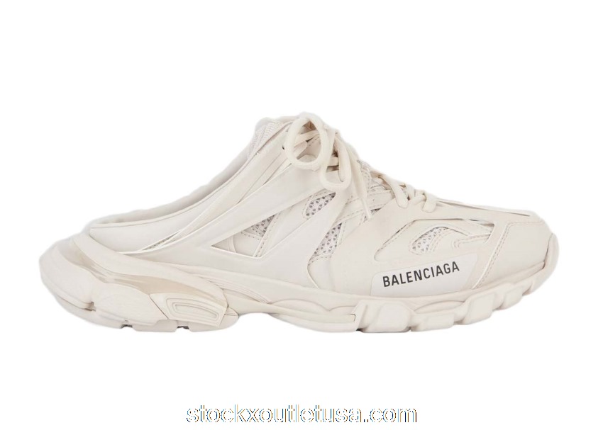 Outlet Balenciaga Track Mule Beige 653814W3CP39200