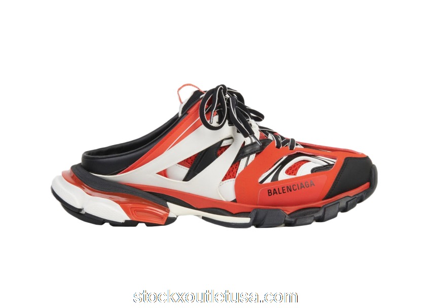 Outlet Balenciaga Track Mule Red White 653814W3CP51069