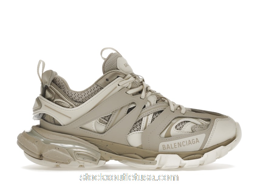 Outlet Balenciaga Track Recycled Sole Beige (W) 542436W3FE49697