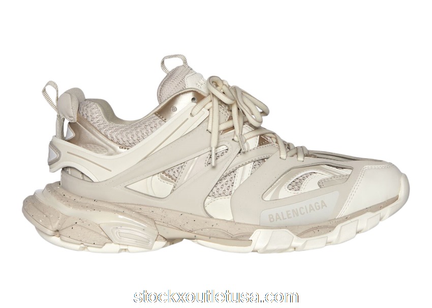Outlet Balenciaga Track Recycled Sole Beige 542023W3FE49697