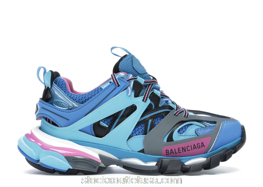 Outlet Balenciaga Track Runners Blue (W) 542436W1GB54162