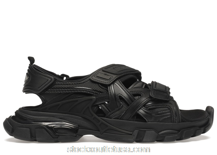 Outlet Balenciaga Track Sandal Black 617542W2CC11000