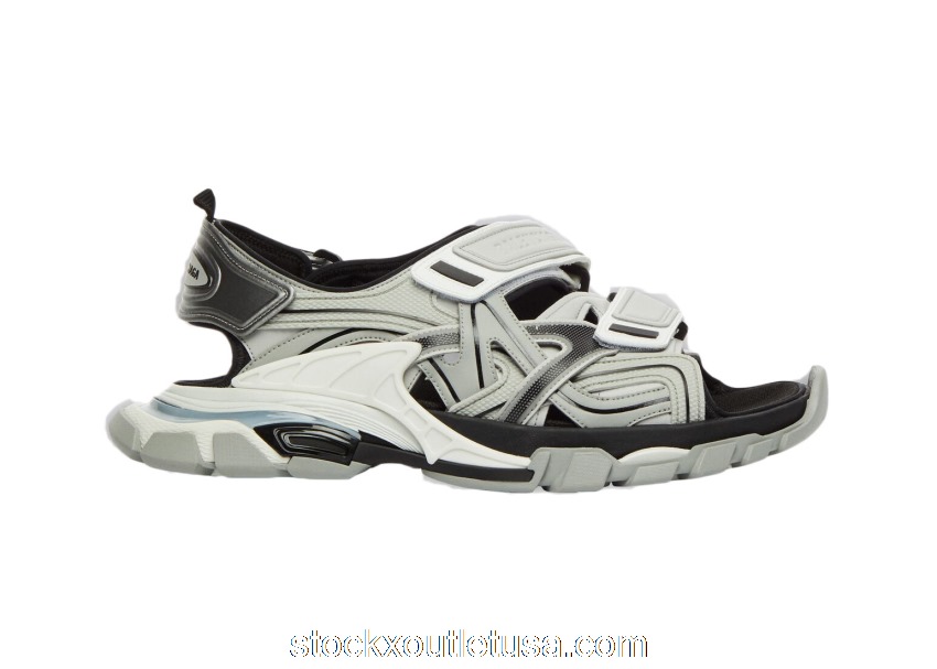 Outlet Balenciaga Track Sandal Grey Black 617542W3AR11213