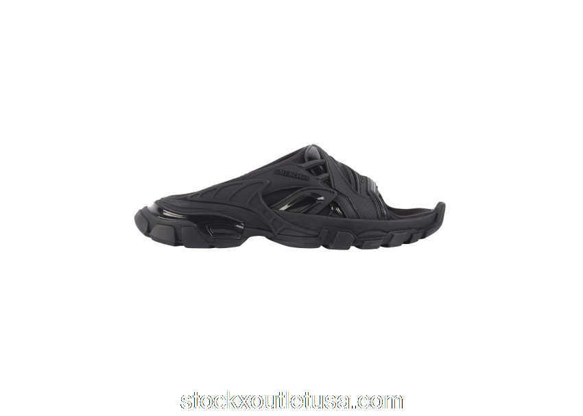 Outlet Balenciaga Track Slide Black (W) 618084W2NA11000