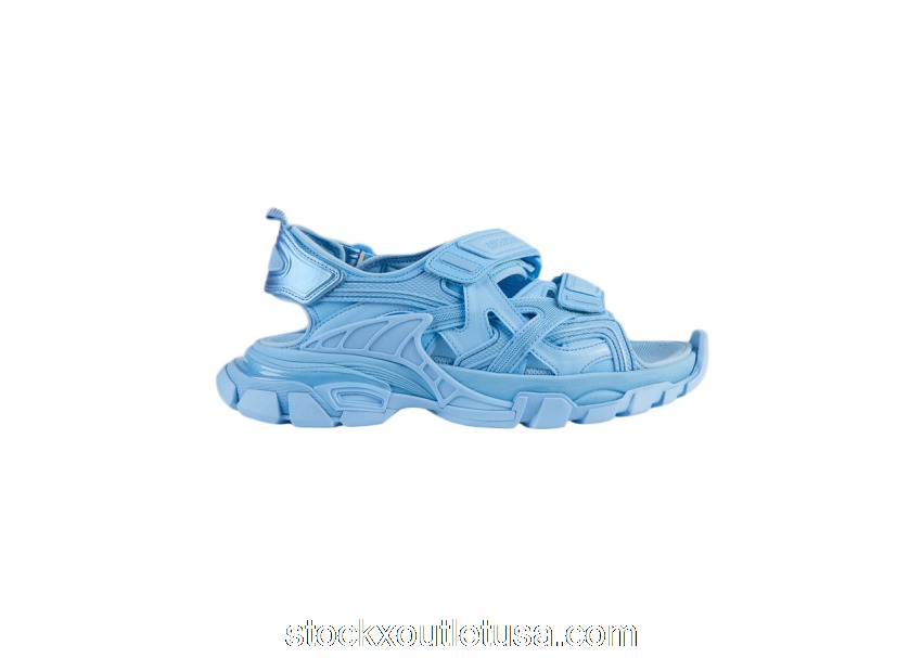 Outlet Balenciaga Track Slide Sandal Baby Light Blue (W) 617543W2CC14850