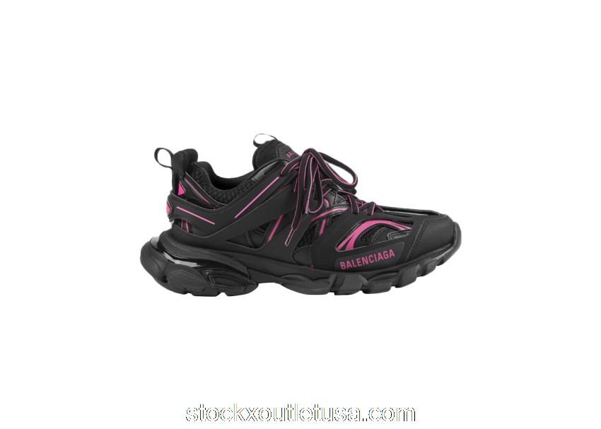 Outlet Balenciaga Track Washed Black Pink (W) 542436W3AC21055