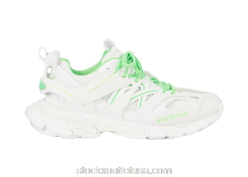 Outlet Balenciaga Track White Green 542023W3AC29035