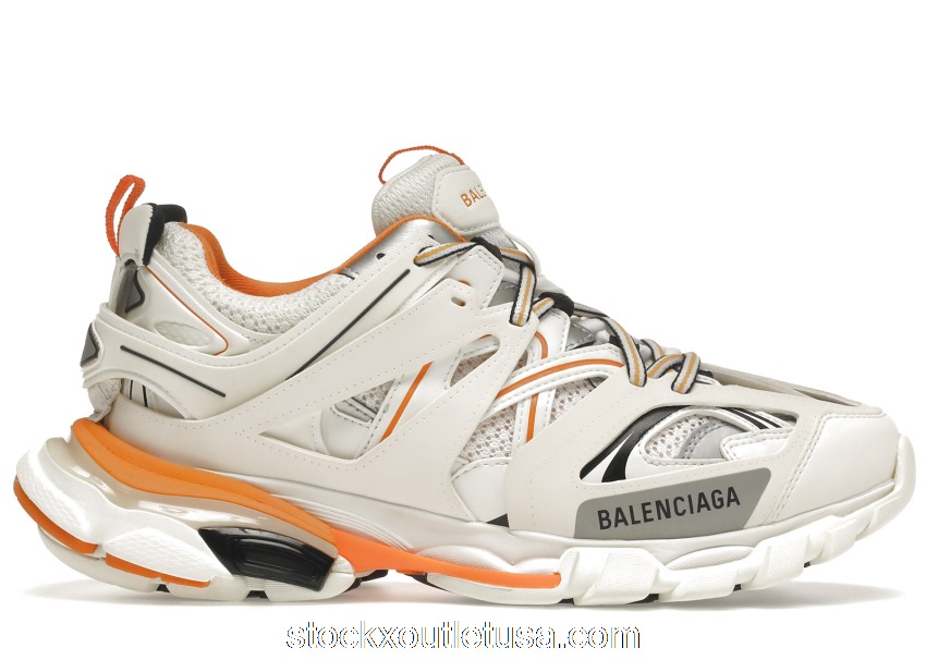 Outlet Balenciaga Track White Orange 542023W1GB19059