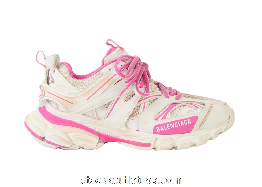 Outlet Balenciaga Track Worn Out In Purple White (W) 542436W1GC39055