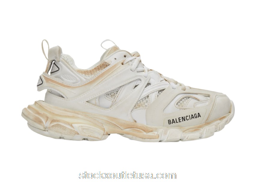 Outlet Balenciaga Track Worn Out In White 212342M237075