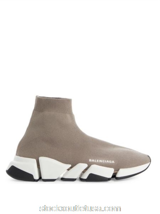 Outlet Balenciaga Triple S 2.0 Beige White Sole (W) 617239W2DB2
