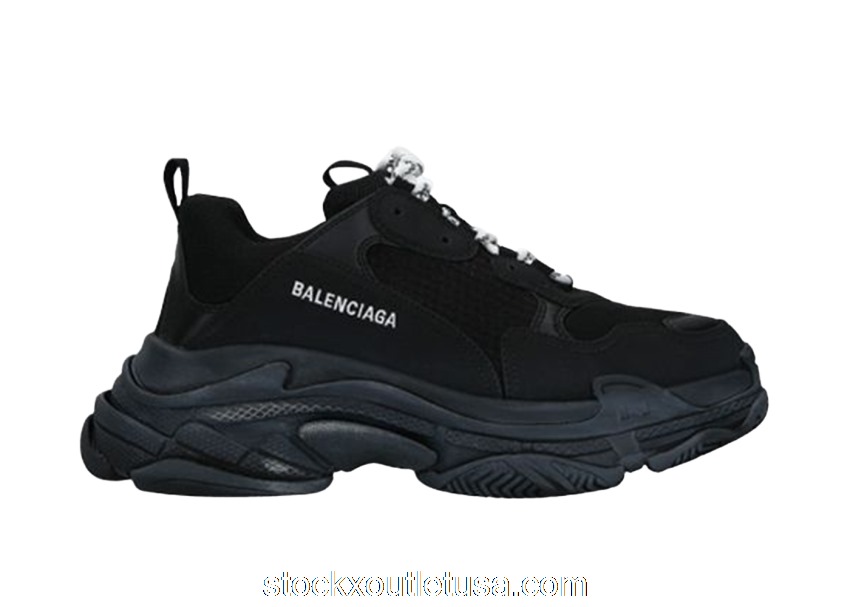 Outlet Balenciaga Triple S Black (2021) 534162W09OM1000