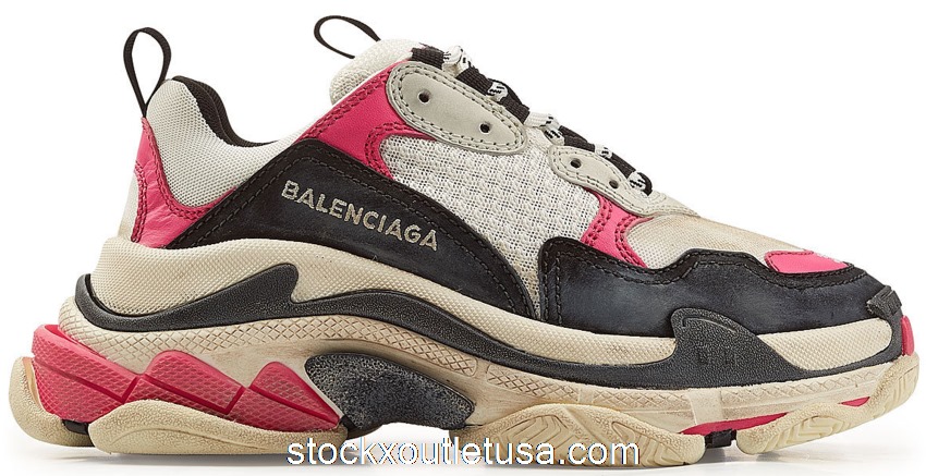 Outlet Balenciaga Triple S Black Pink (W) 524039W09O65671