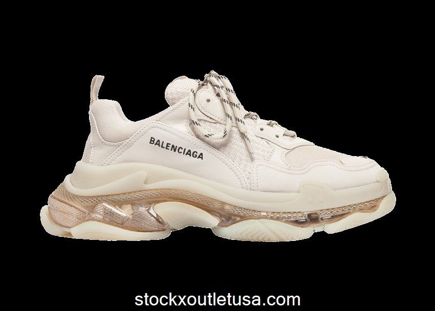 Outlet Balenciaga Triple S Clear Sole Beige (W) 544351W2GA19710