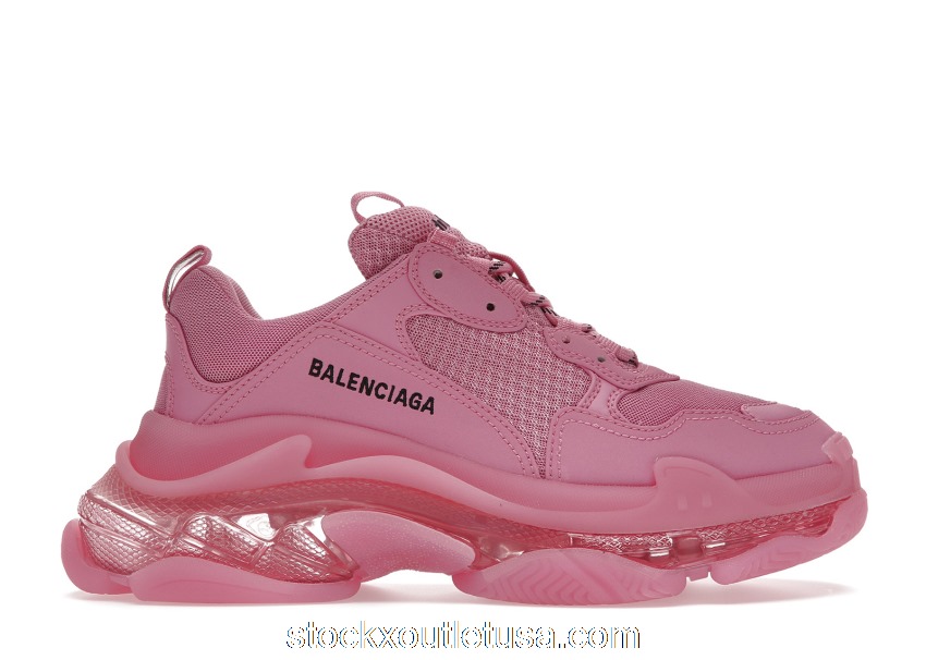 Outlet Balenciaga Triple S Clear Sole Pink (W) 544351W2GA15760