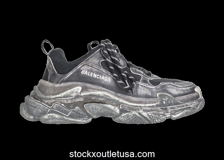 Outlet Balenciaga Triple S Faded Black (W) 524039W3CN31000