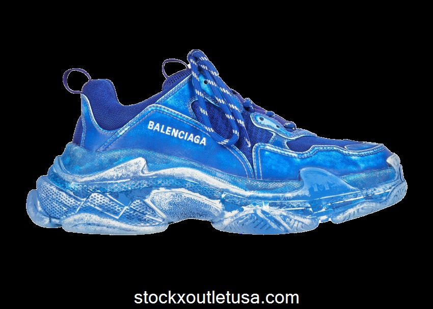 Outlet Balenciaga Triple S Faded Blue 536737W3CN34900