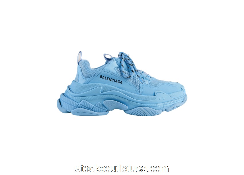 Outlet Balenciaga Triple S Light Blue (W) 524039W2FW14800