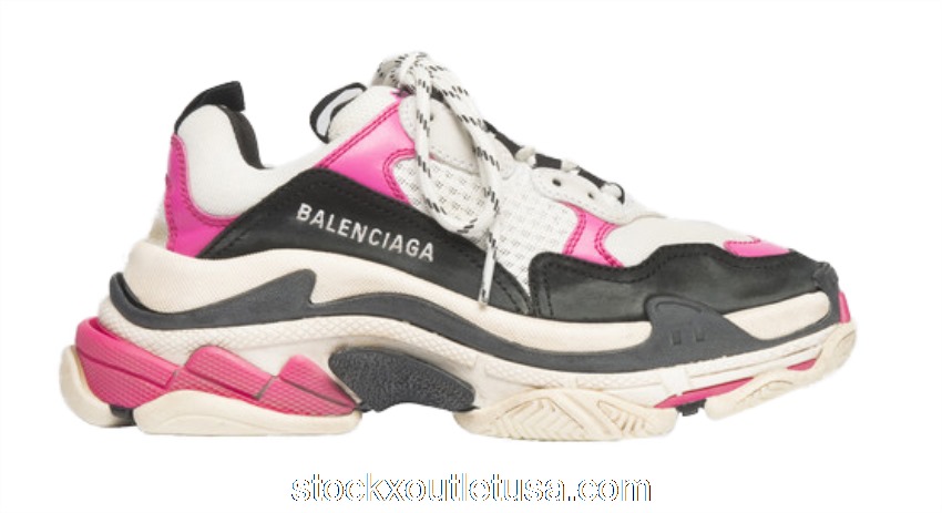 Outlet Balenciaga Triple S Neon Pink 2019 (W) 524039W09O65671
