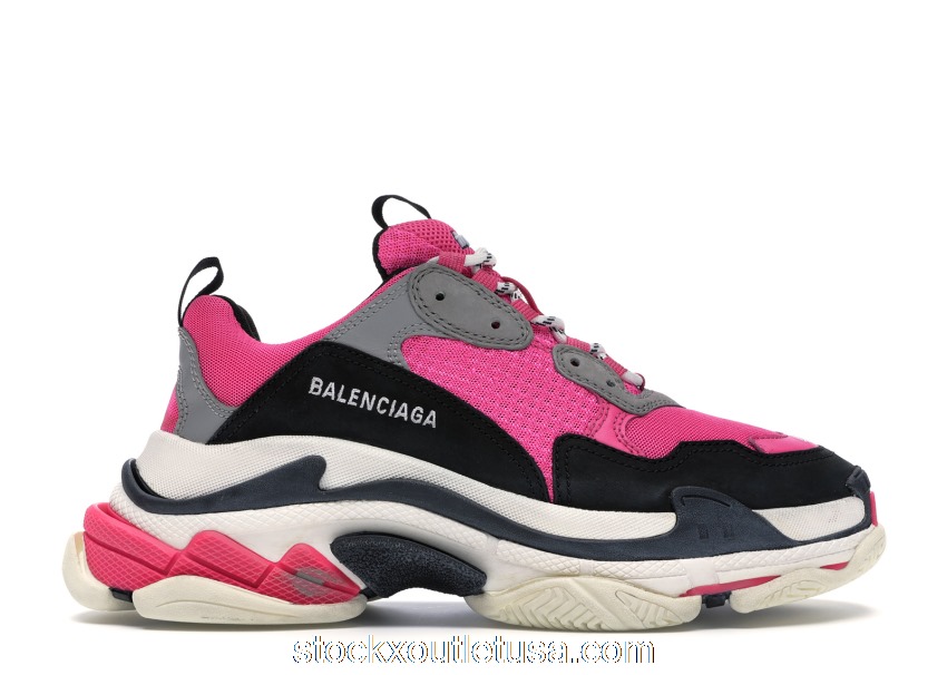 Outlet Balenciaga Triple S Neon Pink (W) 524039W09OH6470