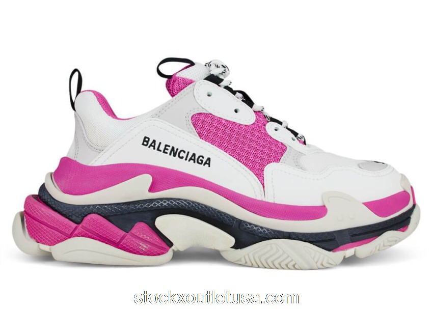 Outlet Balenciaga Triple S Pink White (W) 524039W09OM9021