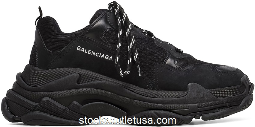 Outlet Balenciaga Triple S Triple Black 172342M237002