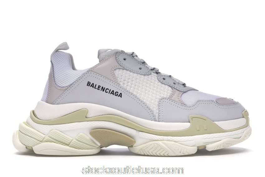 Outlet Balenciaga Triple S White (2018 Reissue) 512177W09E19000