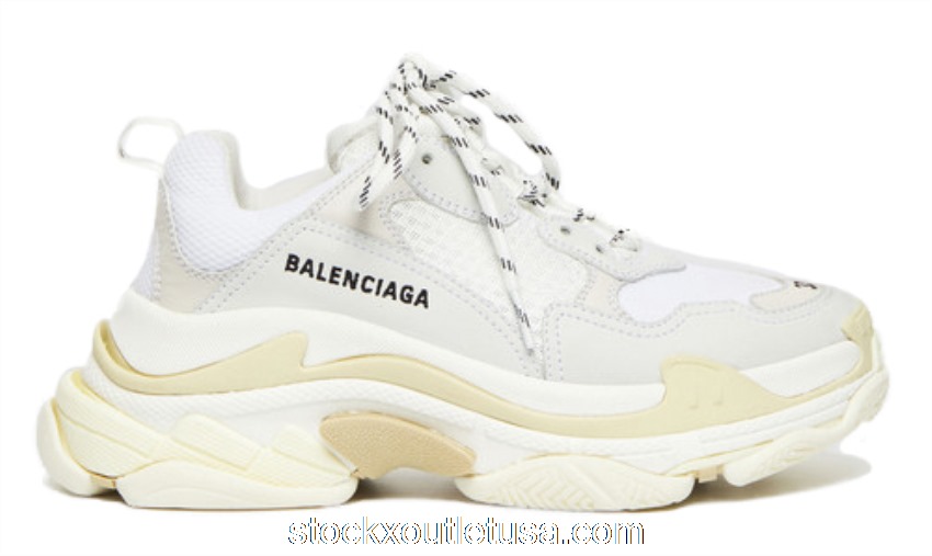Outlet Balenciaga Triple S White 2019 (W) 524036W09E19000