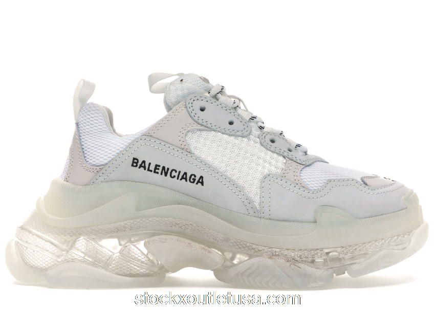 Outlet Balenciaga Triple S White Clear Sole (W) 544351W09E19000
