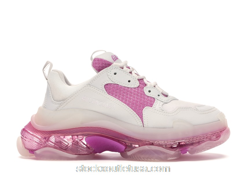 Outlet Balenciaga Triple S White Pink (W) 544351W09ON9025