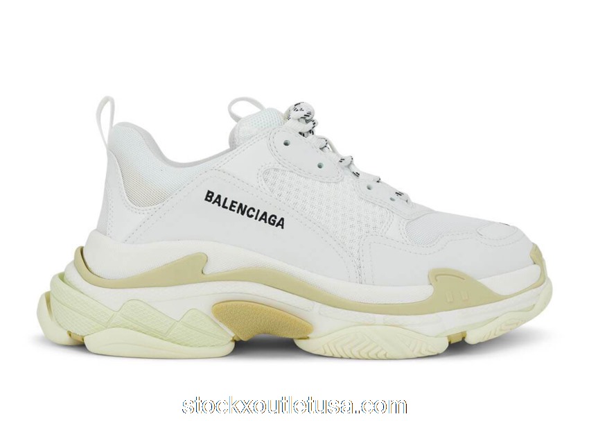 Outlet Balenciaga Triple S White Tan 534217W2CA19000