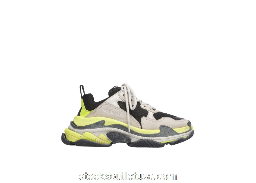 Outlet Balenciaga Triple S Yellow Grey (W) 524039W09OH1293