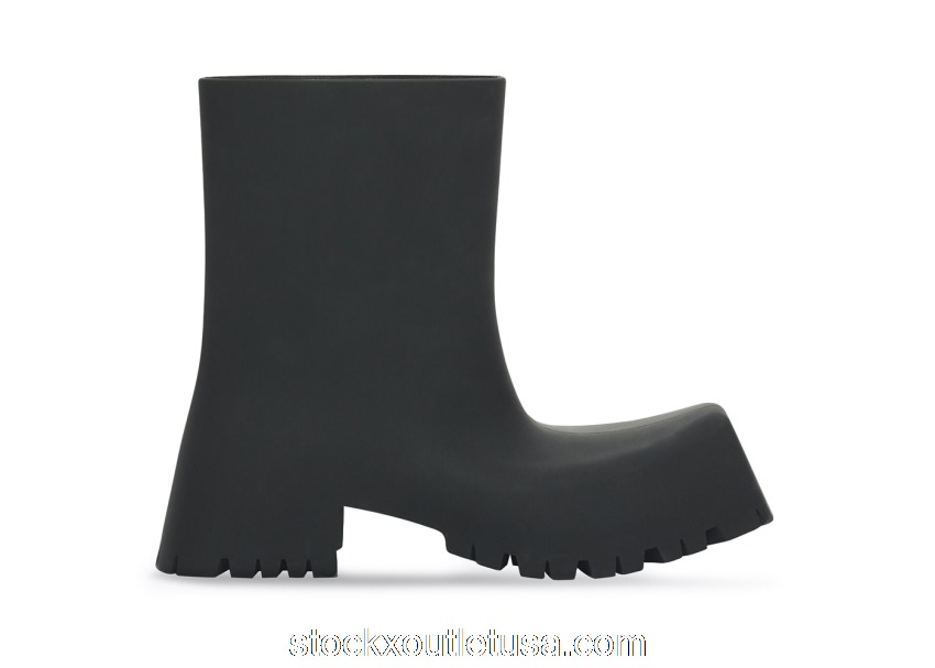 Outlet Balenciaga Trooper Rubber Boot Black 680660W0FO81000