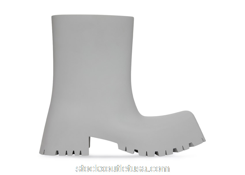 Outlet Balenciaga Trooper Rubber Boot Grey 680660W0FO81030