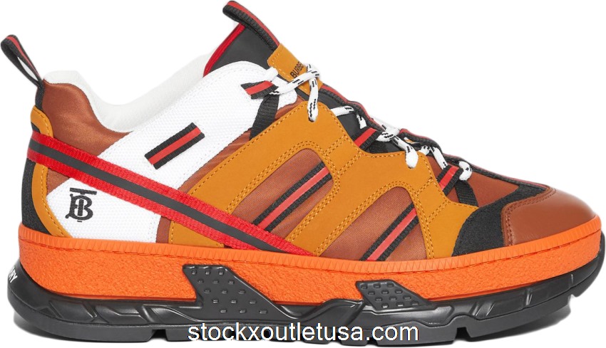 Outlet Burberry Nylon and Nubuck Union Orange 80171291