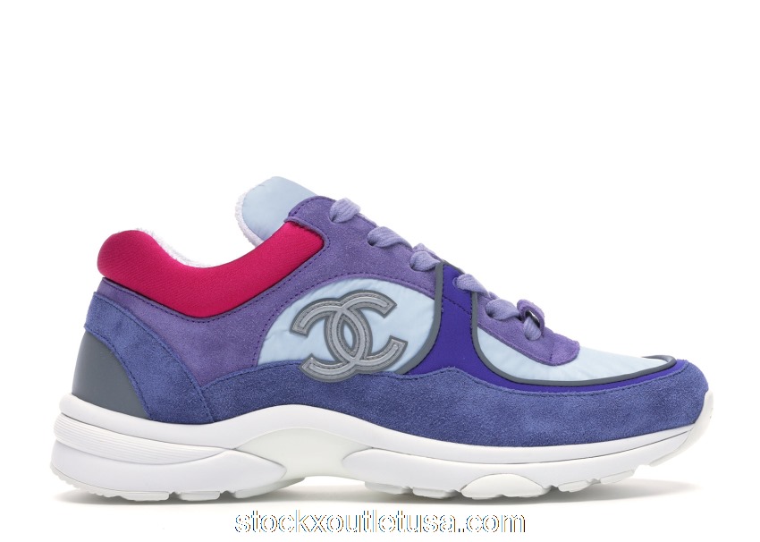 Outlet Chanel Low Top Trainer CC Ivory Blue (W) G34360 Y53536 C1976