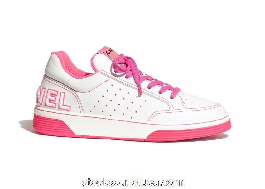 Outlet Chanel Sneaker White Fuchsia G35934 X51648 C8653