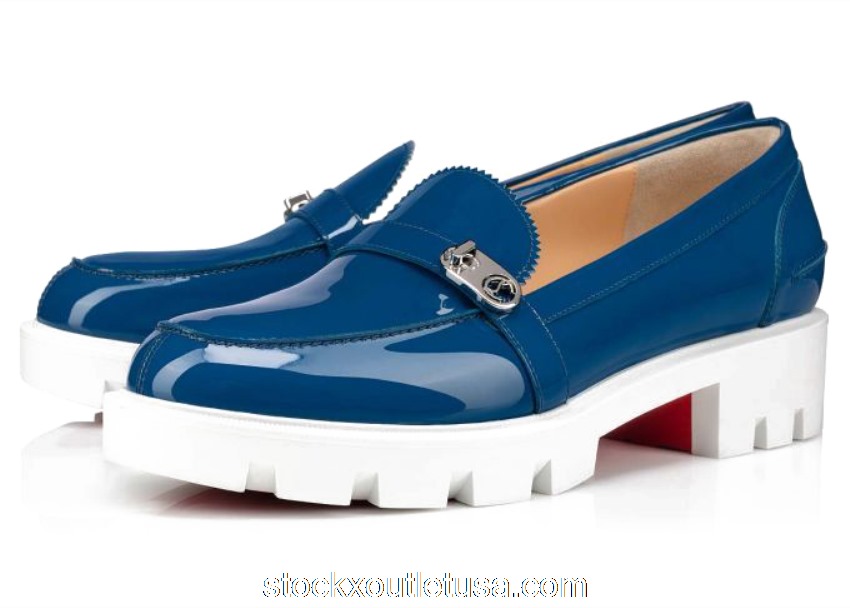 Outlet Christian Louboutin Lock Woody Blue (W) 3210176J660