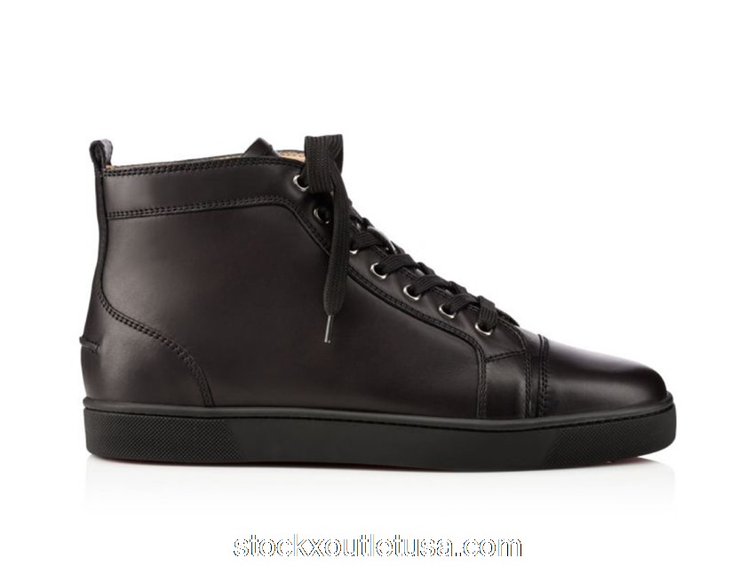 Outlet Christian Louboutin Louis Flat High Black Black 3091177CM53