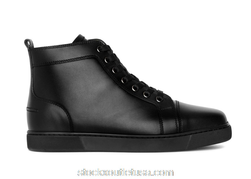 Outlet Christian Louboutin Louis Flat High Black (W) 3091348-CM53